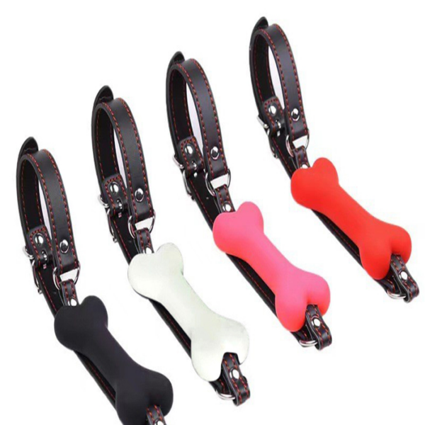 Bone Silicone Mouth Gag